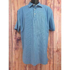 Peter Millar Mens Blue Summer Comfort Polo Large